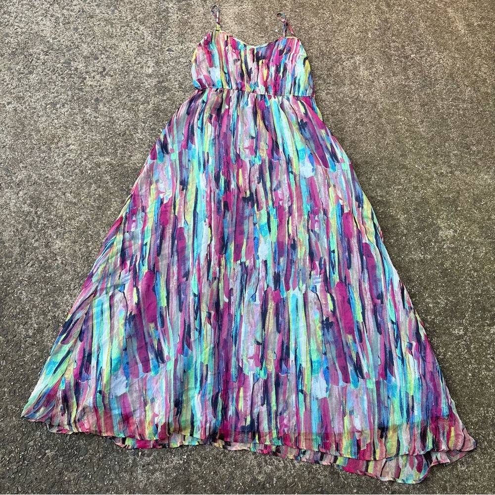 Purple flowy funky boho maxi sundress jack